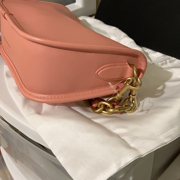 Coach Swinger candy Pink leather shoulder bag - Picture 6 of 14